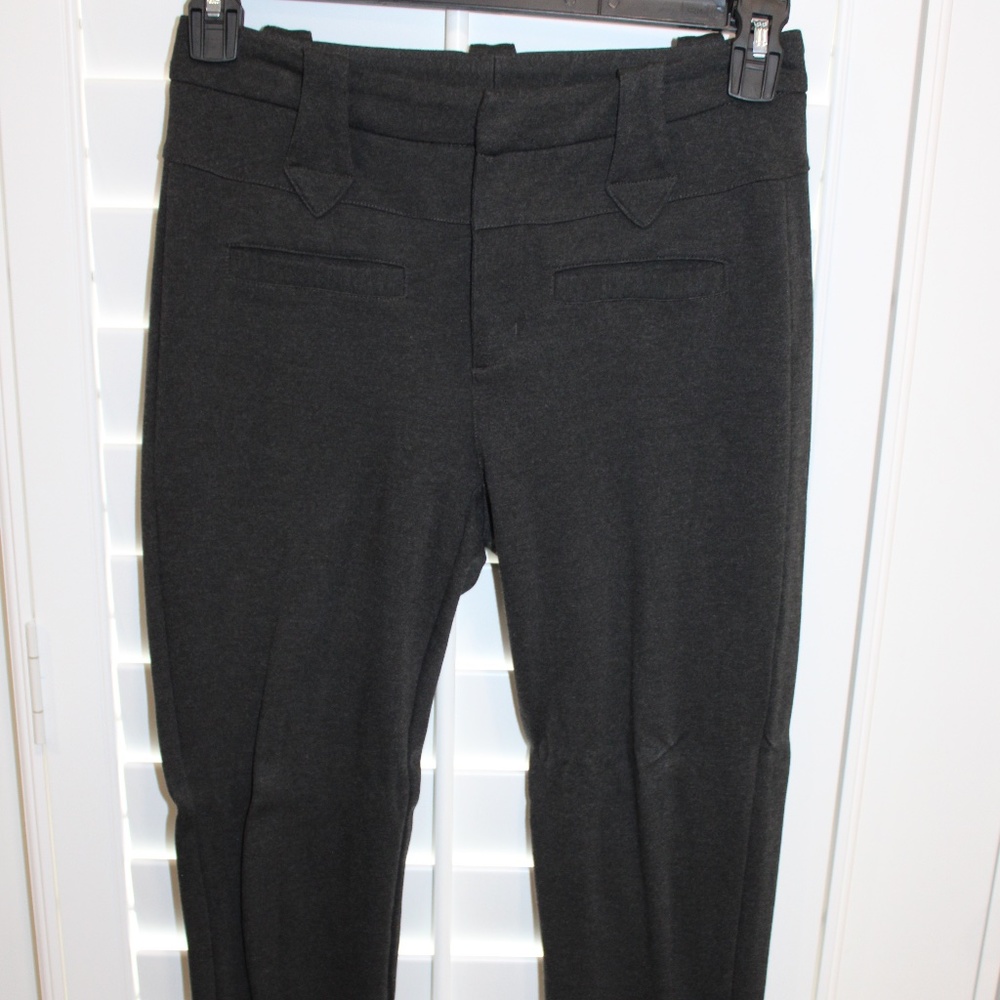 CAbi 4317 Barrister Trousers Ponte Knit Charcoal Gray Size 2 EUC - Picture 2 of 8